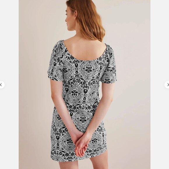 NWOT Boden Scoop Neck Mini Dress Size 6L - Picture 3 of 11
